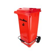 سطل زباله پدال دار 100 لیتری هوم کت 6171 قرمز